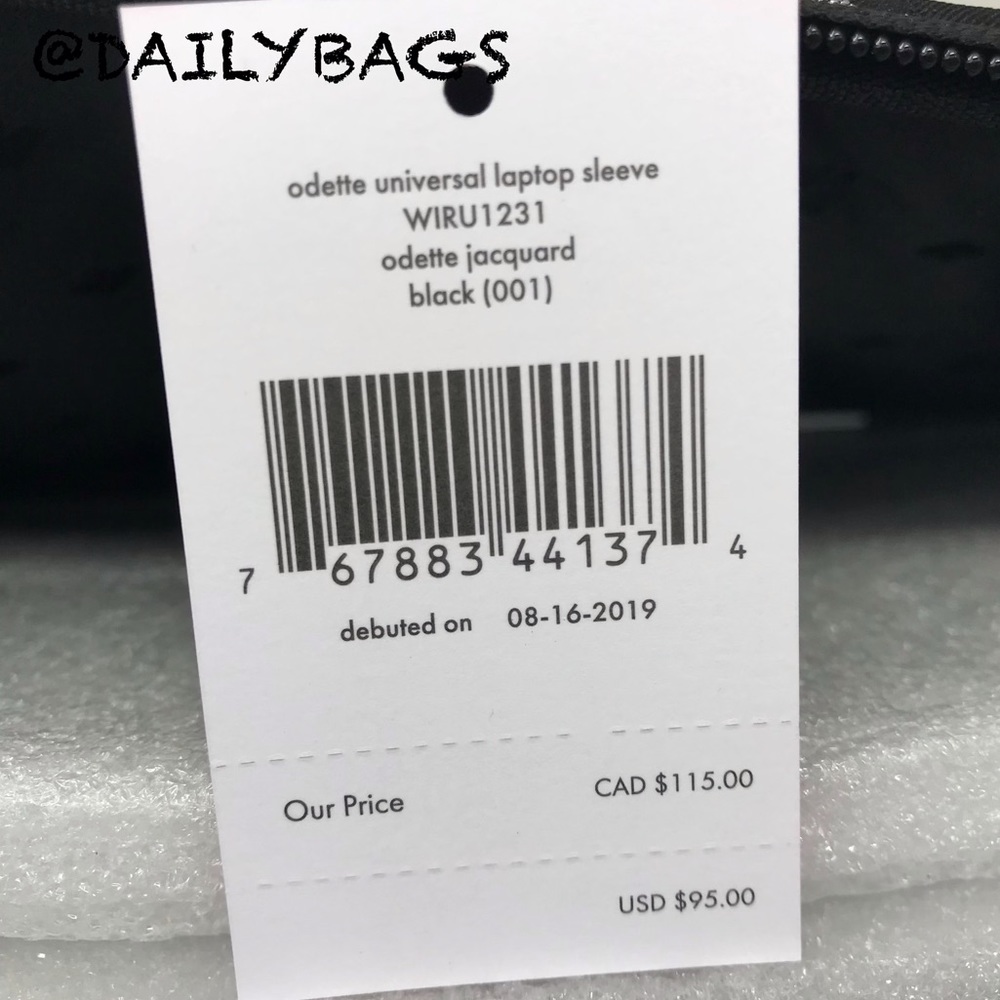 KATE SPADE ODETTE UNIVERSAL 15” LAPTOP SLEEVE - Picture 6 of 7